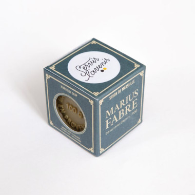 Savon de Marseille - Savon dans sa boîte d'emballage, naturel et extra pur - Big Boutique Bpifrance.