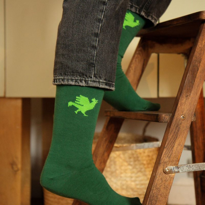 Chaussettes Le Coq Vert - Vue alternative, vertes, taille unique, coq Le Coq Vert - Big Boutique Bpifrance.